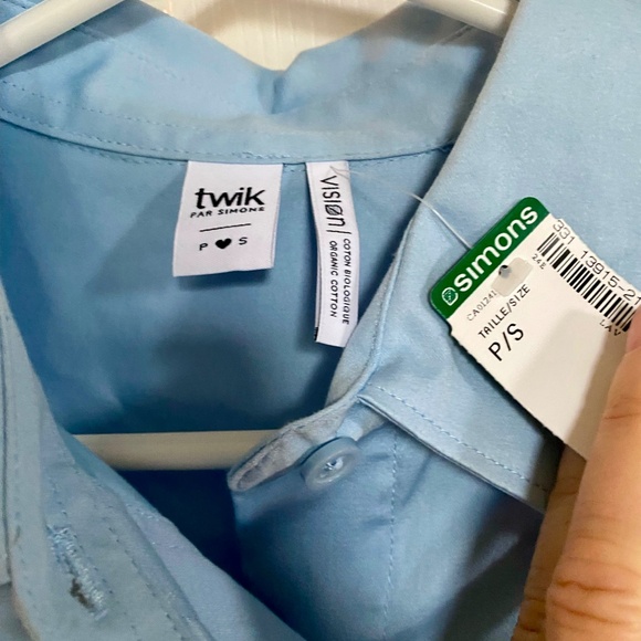 Womens Long Sleeve Collared Shirt - Twik Size Small with tags - Picture 2 of 3